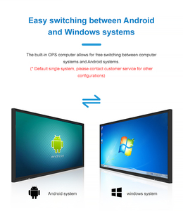 86-inch UHD 4K LCD tất cả trong một màn hình tương tác Bảng điều khiển máy chiếu cuộc họp trường học bảng TV thông minh bảng trắng tương tác - Product Image 4