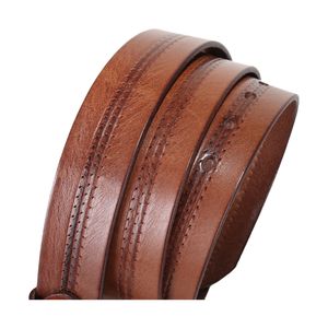 Cinturones de Cuero Casuales para Hombre 2026, Hechos a Medida con Piel de Vaca y Hebilla de Acero, Impermeables, Transpirables, Ecológicos y Duraderos - Product Image 6