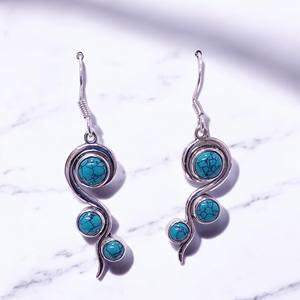 แหวนพลอยสีเขียวขุ่นเครื่องประดับเงินสเตอร์ลิงเครื่องประดับเงินสเตอร์ลิง - Product Image 2