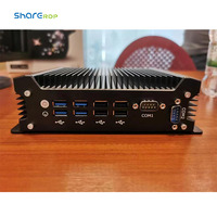 Placa Base Sharerdp Mini ITX, Core I3 I5 de 10.ª y 12.ª Generación, 1215U 1235U 10110U 10710U, 2 COM, Mini PC Industrial Barebone Sin Ventilador
