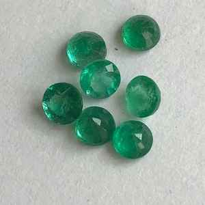 Naturel 2-5mm Vert Turquoise Origine Zambienne Ovale Coupe Facettes Pierre Précieuse Lâche pour la Fabrication de Bijoux - Product Image 1