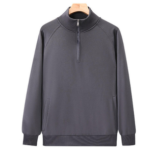 Sweat à capuche de sport à manches longues et à demi-fermeture éclair de couleur unie très vendu à la mode sweats à capuche décontractés pour femmes polaire - Product Image 2