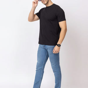 Camiseta de Verano de Diseño Único para Hombre, de Algodón, Color Sólido, Diseño Personalizado, Cuello Redondo, Transpirable e Informal - Product Image 4