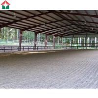 Kits de hangars en acier personnalisés, préfabriqués, pour élevage de vaches, poulets, chèvres ou porcs
