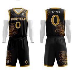 Uniforme de baloncesto duradero personalizado con costuras superiores, ropa deportiva transpirable de poliéster 100%, ropa de equipo de alta demanda de calidad superior - Product Image 5