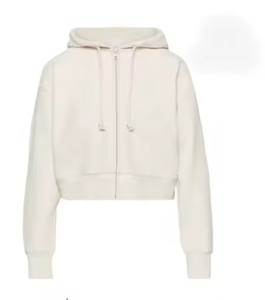 Nouvelle vente chaude 100% coton pour les femmes à manches longues Corp court à manches longues pull à capuche pull - Product Image 2
