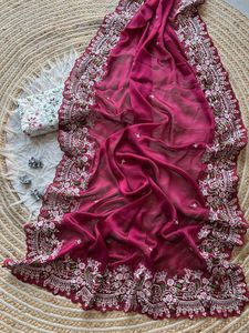 Festival Ethnique Exclusif Porter Rangoli Soie Saree Pour Boutique Indienne Designer Dernière Fantaisie Blouse Nuptiale De Mariage Porter Pour Les Femmes - Product Image 2