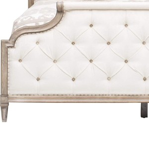 Nouveau Design de lits de Style français en bois massif de teck couleur blanche pour meubles de chambre et meubles de villa - Product Image 2