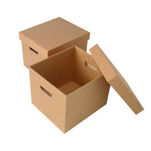 Cajas de Cartón Corrugado de Doble Pared Resistentes y Reciclables Personalizadas para Mudanza y Envío |   Caja de Almacenamiento Resistente con Asa - Product Image 3