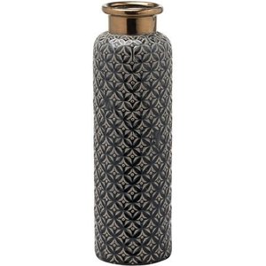 QAMAR OVERSEAS Modern Handmade Gold Iron Metal Cylinder Floor <b>Vase</b> for Home Indoor Outdoor Decoration - Product Image 2