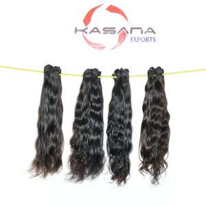 Paquete de Cabello Humano Natural 100% Color Negro para Mujeres, Cabello Virgen con Cutícula Alineada, Ondulado Profundo, Tejido Indio, Venta al Por Mayor - Product Image 2