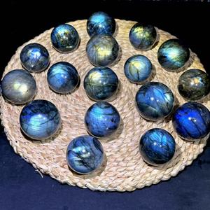 Vente en gros de sphères de pierre de labradorite naturelle polie, cristal sphérique, pierre précieuse scintillante pour la décoration intérieure, la méditation, le reiki, cadeau - Product Image 3