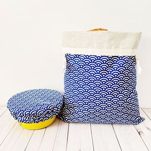 <span class=keywords><strong>Bolsas</strong></span> de compras de pan caseras con tapa de cuenco para <span class=keywords><strong>almacenar</strong></span> y exhibir pan recién horneado - Product Image 5