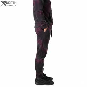 Ensemble mode décontractée Survêtement délavé à l'acide évasé pour hommes Vente en gros Ensemble de jogging deux pièces Survêtement de luxe teinté teint pour hommes - Product Image 6