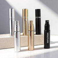Flacon pulvérisateur de parfum en verre avec revêtement UV de 10 ml, rechargeable, atomiseur de parfum de voyage