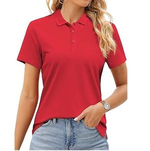 Camiseta Personalizada para Mujer, Tejido Oxford de Poliéster, 240g, Alta Calidad, Secado Rápido, Transpirable, Logotipo Personalizado Bordado, Deportes, Golf - Product Image 1