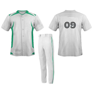 Propre sublimation nom de l'équipe Logo haute qualité hommes sans manches Baseball uniforme respirant Baseball Jersey/pantalon ensembles - Product Image 4