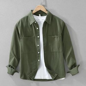 Camisas Casuales de Hombre Personalizables de Manga Larga con Diseño Elegante Antiarrugas de Sarga de Poliéster/Algodón de Alta Calidad - Product Image 2