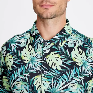 Vêtements de golf personnalisés professionnels, polo de golf respirant de haute qualité avec broderie pour hommes - Product Image 2