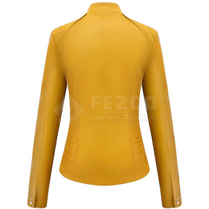 Wholesale Plus Size Lightweight Winter <b>Women</b> Leather <b>Jacket</b> High Quality Breathable Quick Dry Knitted Processing - Product Image 2