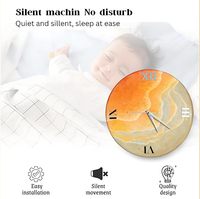 Reloj de Pared de Lujo Hecho a Mano con Resina Artística, Tema Oceánico, Moderno, Impermeable, de Gran Tamaño, con Luz Nocturna, Decoración para el Hogar, Bodas, Comedor