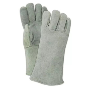 Guantes de soldadura de cuero de seguridad de servicio OEM, guantes de soldadura personalizados de protección de manos anticorte de alta exigencia - Product Image 6