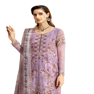 Venta de liquidación en la ropa india y paquistaní original de Ramsha, vestido confeccionado para mujer, conjunto Salwar Kameez Kurta - Product Image 1