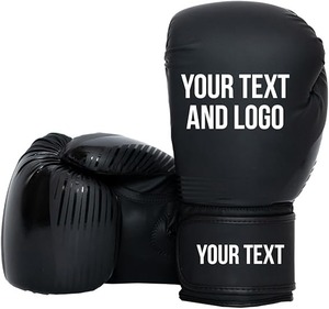Gants de combat MMA et MuayThai de haute qualité pour entraînement professionnel Derniers gants de boxe gagnants avec logo imprimé en cuir PU - Product Image 1