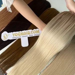 Feathering Natural Hair Extensions Blonde Color- Best Seller Product on Ali from 100% Vietnamese Human on sales quick shipping