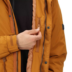 Dernière arrivée d'hiver pour hommes Couleur orange rouille Parka Vestes pour hommes personnalisées Vestes à bas prix Vestes de gros - Product Image 5