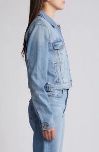 Veste en jean personnalisée taille XL pour femme, respirante, écologique, avec rembourrage en coton imprimé, pour la mode en plein air, vente en gros, automne - Product Image 4