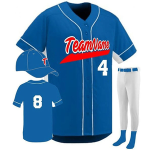 Uniforme de béisbol para hombres hecho a medida conjunto de equipo deportivo en color personalizado con servicio OEM a la venta en Pakistán - Product Image 4