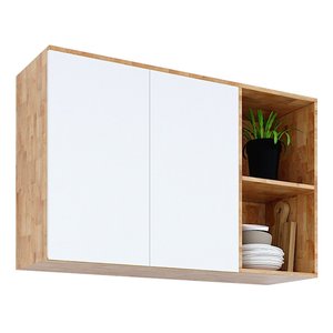 Custom Solid Wood & Melamine Shaker Kitchen Cabinets 1.2m for Apartments TBT68005 - Product Image 1