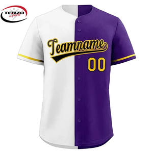 OEM 2024 nuevo diseño personalizado al por mayor jersey de cuello en V camisetas de béisbol y softbol para unisex con impresión de logotipo personalizado - Product Image 3