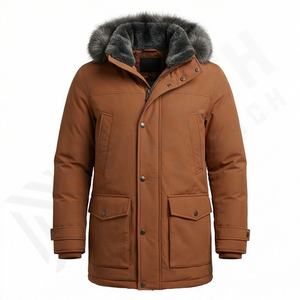 Wholesale Price Custom Logo Design High Quality <b>Women</b> Hooded Coat Parka Winter Breathable Fabric Jacket Warm Outerwear Bulk - Product Image 1