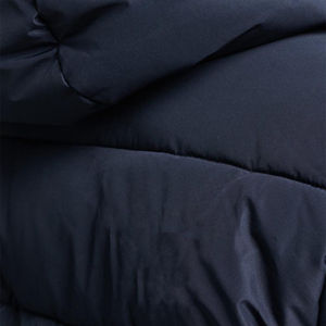 Veste d'hiver longue en toile matelassée pour homme, style sportif 2025, avec col montant à capuche et logo frontal, design personnalisé, faible MOQ - Product Image 6