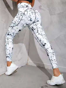 Top Trending Women Gym <b>Leggings</b> Wholesale High Waisted <b>Nylon</b> Spandex Seamless Stretch Breathable Squat Proof Fitness <b>Leggings</b> - Product Image 4
