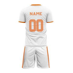 Conjunto de Uniforme de Fútbol Personalizable para Verano, Unisex, Transpirable, Ligero, de Secado Rápido, Cuello en V, Poliéster, OEM - Product Image 3