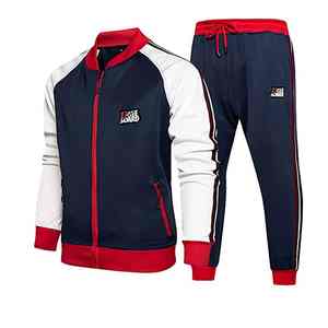 Conjunto Deportivo de 2 Piezas para Hombre, Personalizado, de Felpa de Algodón con Bolsillo con Solapa, Estilo Jogging, Ajustado - Product Image 2