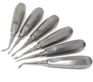 Kit d'Extraction Dentaire Manuel Ergonomique 6 Pièces en Acier Inoxydable avec Pointe Concave pour Chirurgie Orale et Luxation des Racines - Product Image 1