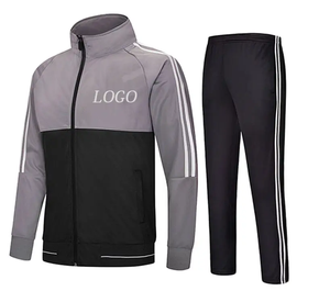 Chándal de algodón y poliéster para hombre de dos piezas 100%, chándal de lana ecológico de talla grande para invierno - Product Image 6