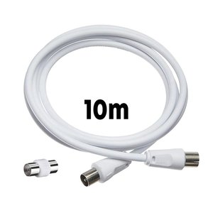 * เต้าเสียบ * เสาอากาศทีวีสายโคแอกเชียลพร้อมขั้วต่อตรงตัวผู้-ตัวเมียอะแดปเตอร์รวม1.5เมตรรองรับ HD - Product Image 2