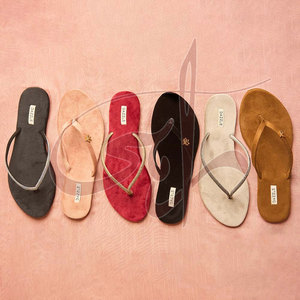 รองเท้าสไลด์ผู้หญิงคุณภาพสูงสำหรับมืออาชีพ พื้นรองเท้าหนังแท้กันลื่น แฟชั่นทันสมัย ซับในกำมะหยี่พิมพ์ลาย - Product Image 6