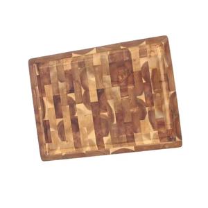 Tabla de cortar de madera de acacia grande OEM de lujo, tabla de cortar de cocina rectangular en color natural, ecológica, sostenible - Product Image 1