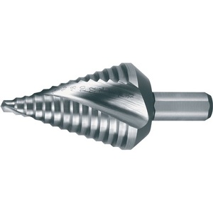 RUKO HSS Spiral Fluted <b>Step</b> <b>Drill</b> Bit 4-30mm Drilling Range 72mm Overall Length 14 <b>Steps</b> with 2 Cutting Edges for Cabinets - Product Image 1