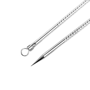 Professional Stainless Steel <b>Blackhead</b> Remover Tool Set Comedown <b>Extractor</b> For Acne Pimple Removal 12Cm Oem Quality - Product Image 4