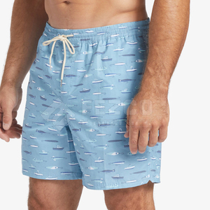Shorts de plage en coton de qualité supérieure à taille élastique, nouveau style décontracté, couleur unie, séchage rapide, respirant, très vendus - Product Image 4