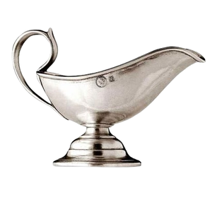 Vajilla de cocina Vertedor de salsa Estilo tradicional Sopera de sopa de metal con estilo Acero inoxidable Servir Salsera - Product Image 2