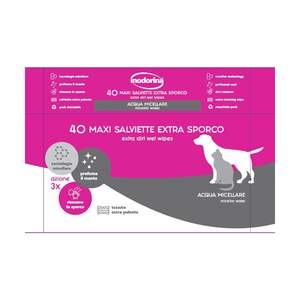 Puissantes lingettes humides fonctionnelles Inodorina Extra Dirt pour animaux de compagnie Solution de nettoyage résistante pour les aventures boueuses - Product Image 2