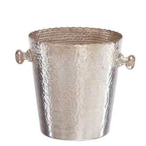 Hammered Stainless Steel Wine <b>Bucket</b> with Handle - Product Image 6